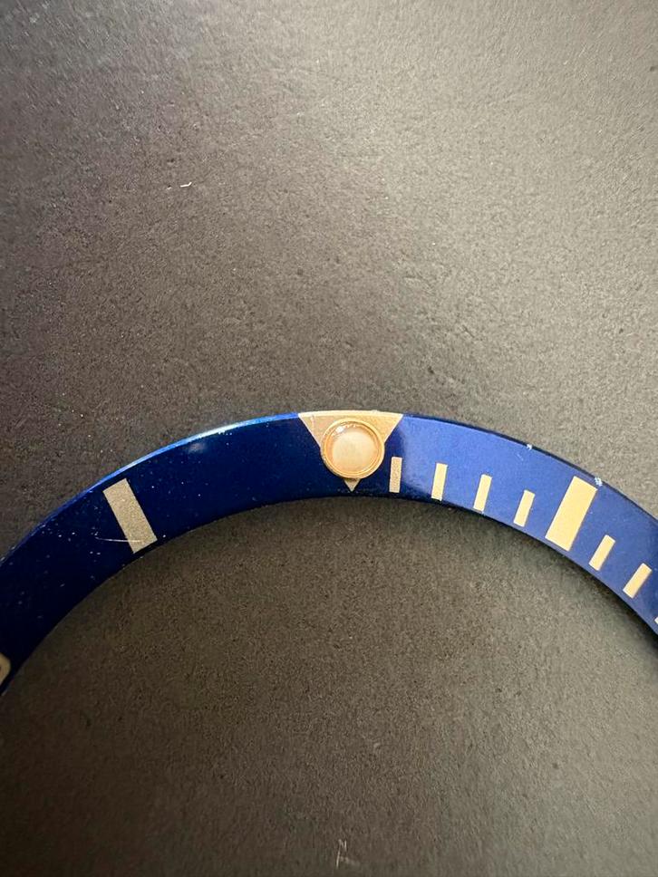 Rolex Submariner 16803 16613 16618 Lunette Blauw-Geelgoud, Sieraden, Tassen en Uiterlijk, Horloges | Heren, Gebruikt, Polshorloge