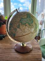 Oude brocante wereld bol globe, Gebruikt, Ophalen