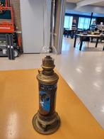 Jugendstil olielamp met mozaïek ingelegd, Antiek en Kunst, Ophalen
