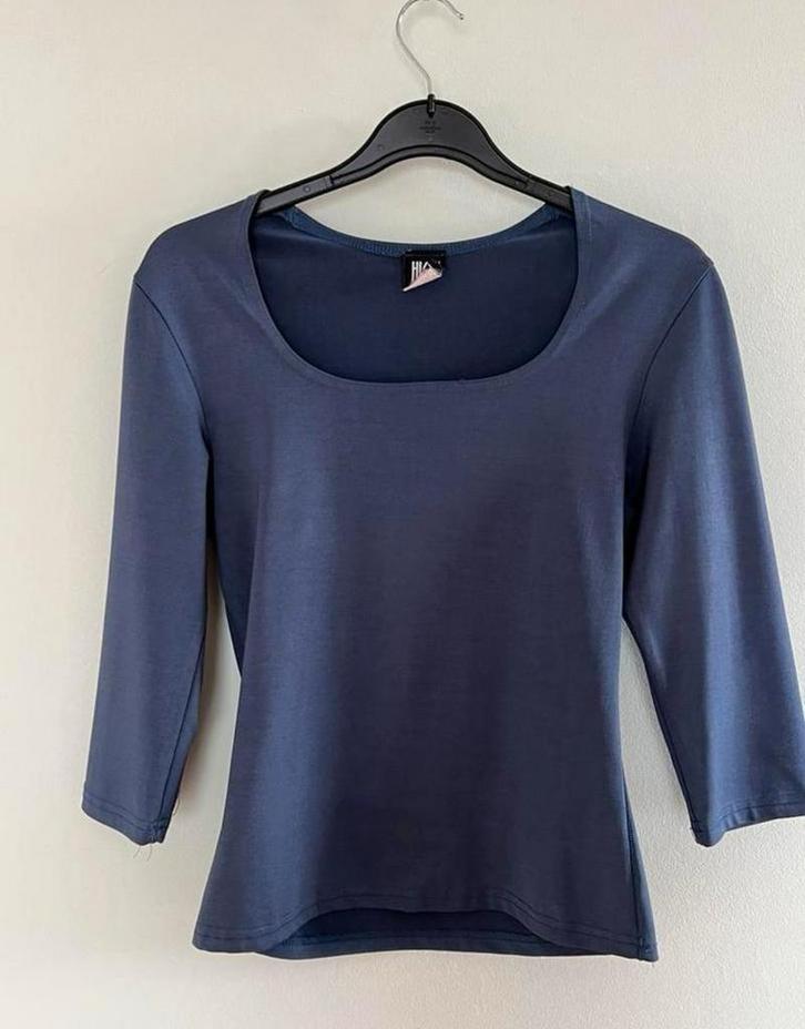 High Maintenance blauw shirt maat S, Kleding | Dames, Tops, Zo goed als nieuw, Maat 36 (S), Blauw, Lange mouw, Ophalen of Verzenden