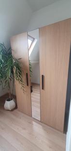 Oak Wardrobe with mirror 125W x 201H x 58D, Huis en Inrichting, Kasten | Kledingkasten, Ophalen, Eikenhout, 100 tot 150 cm, 200 cm of meer