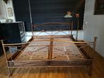 Metalen degelijk bed, 200 x1180 incl. verstelbare lattenbode, Ophalen, Tweepersoons, Zo goed als nieuw, 180 cm