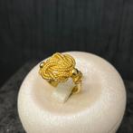 18k gouden ring mattenklopper surinaams, Sieraden, Tassen en Uiterlijk, Ophalen of Verzenden, Nieuw, Goud