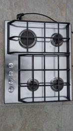 RVS AEG inbouw kookplaat gas, Witgoed en Apparatuur, Kookplaten, Ophalen, Gebruikt, 4 kookzones, Inbouw