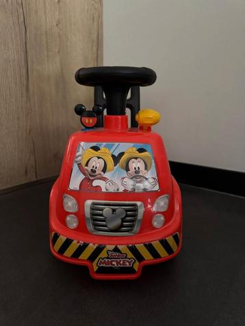 Mickey Mouse loopauto / brandweerauto van Kiddyland Disney  beschikbaar voor biedingen