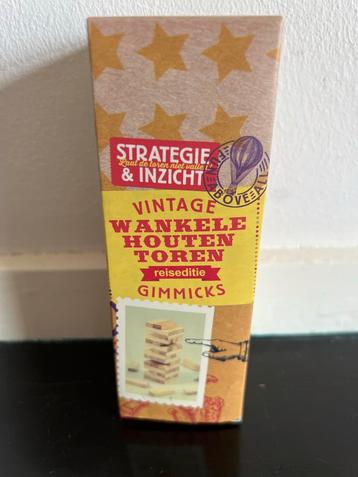 Vintage Wankele Houten Toren - Gimmicks Reiseditie beschikbaar voor biedingen