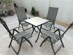4 tuinstoelen te koop., Tuin en Terras, Tuinstoelen, Ophalen of Verzenden, Zo goed als nieuw, Kunststof, Verstelbaar