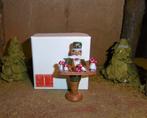 oud houten kerst rookmannetje pop paddenstoelen poppenhuis, Diversen, Verzenden