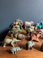 Olifanten grote verzameling olifant miniatuur kristal hout, Ophalen of Verzenden, Zo goed als nieuw