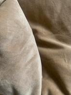 Suede Beige Taupe gordijnen / velvet, Huis en Inrichting, Ophalen of Verzenden, Zo goed als nieuw, Beige, 200 cm of meer