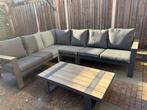 Loungehoek / loungeset aluminium met kussens – 2,10 x 2,70 m, Tuin en Terras, Ophalen, Zo goed als nieuw, Aluminium
