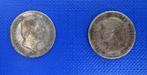 2 x 10 Cent 1884 + 1897, Postzegels en Munten, Munten | Nederland, Setje, Zilver, 10 cent, Koning Willem III