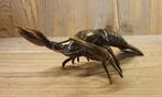 KREEFT / BRONZEN BEELD / 18 cm lang, Ophalen of Verzenden, Nieuw, Beeldje of Figuurtje