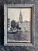 Schilderijlijstje, fotolijst, zilverkleurig, hout, antiek, Ophalen