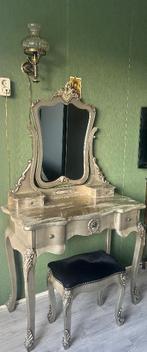 Franse Chateau Shabby Chic kaptafel, Huis en Inrichting, Tafels | Kaptafels, Ophalen, Gebruikt, 50 tot 100 cm, Minder dan 100 cm