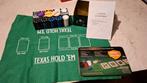 Casino style texas hold'em poker set in blik, Hobby en Vrije tijd, Gezelschapsspellen | Kaartspellen, Ophalen of Verzenden, Zo goed als nieuw