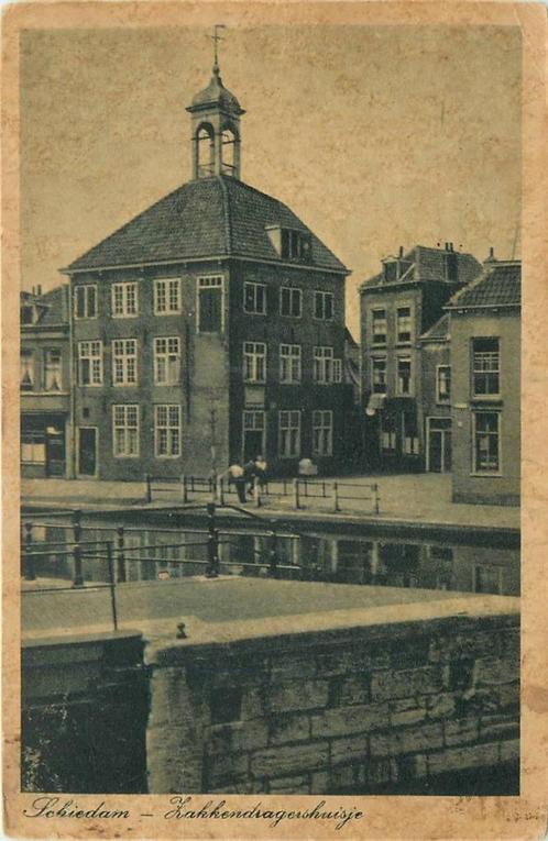 (388-539-019) Schiedam Zakkendragershuisje, Verzamelen, Ansichtkaarten | Nederland, Zuid-Holland, Verzenden