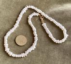 Korte ketting met kleine zoetwaterparels NIEUW, Sieraden, Tassen en Uiterlijk, Kettingen, Ophalen of Verzenden, Nieuw, Beige, Overige materialen