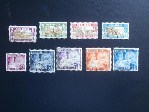 NED. INDIE 1932-1936; 2 series LEGER DES HEILS LEES, Postzegels en Munten, Postzegels | Nederlands-Indië en Nieuw-Guinea, Gestempeld