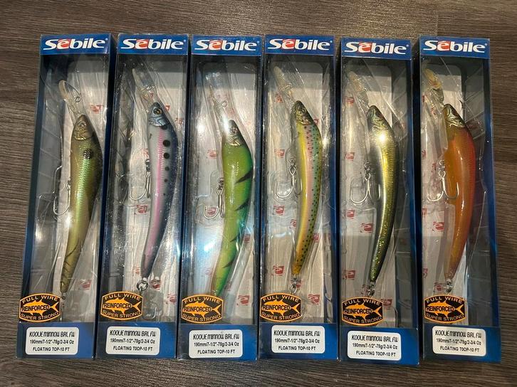 Sebile koolie minnow BRL FW float 19cm/78g., Watersport en Boten, Hengelsport | Roofvissen, Nieuw, Werphengel, Ophalen of Verzenden