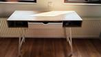 Bureau ABBETVED 48x120 licht eiken kleur/wit, Ophalen of Verzenden, Zo goed als nieuw, Bureau