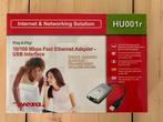 Inexa HU100r USB Netwerkadapter, Computers en Software, Netwerkkaarten, Ophalen of Verzenden, Zo goed als nieuw, Extern