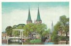 AK Delft - Schilderachtig Delft, Oostpoort, Ophalen of Verzenden, 1960 tot 1980, Ongelopen, Zuid-Holland