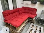 rode pallet tuinkussens, Tuin en Terras, Tuinmeubel-accessoires, Ophalen, Gebruikt