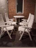 Te koop! 4hartman merk Tuinstoelen verstelbaar., Ophalen, Kunststof