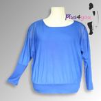 30498 Zgan Blauwe dubbeltop mt 50  P20, Kleding | Dames, Grote Maten, Blauw, Blouse of Tuniek, Ophalen of Verzenden, Onbekend