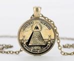 Illuminati ketting (vrijmetselarij vrijmetselaar masonic), Verzenden, Nieuw