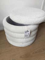 Nieuwe opberg poef van XENOS 30 x 40 cm, Huis en Inrichting, Ophalen, Minder dan 50 cm, Rond, Nieuw