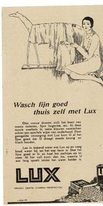 2x Maak het sop lauw en doe het fijne goed er in ,wasch LUX, Verzamelen, Merken en Reclamevoorwerpen, Verzenden, Zo goed als nieuw