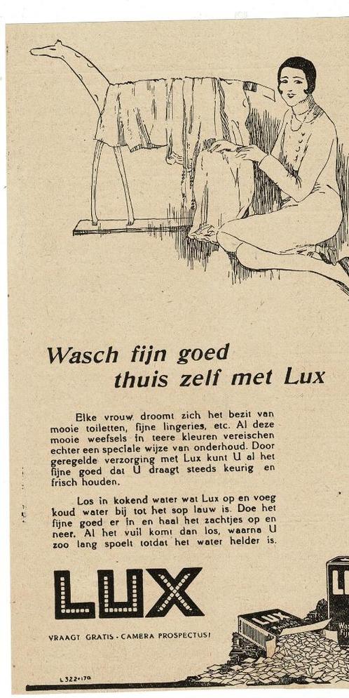 2x Maak het sop lauw en doe het fijne goed er in ,wasch LUX, Verzamelen, Merken en Reclamevoorwerpen, Zo goed als nieuw, Overige typen