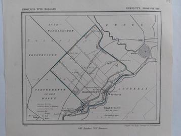 109 / Moordrecht Gouda Gouderak Litho uit 1867 van J. Kuyper beschikbaar voor biedingen