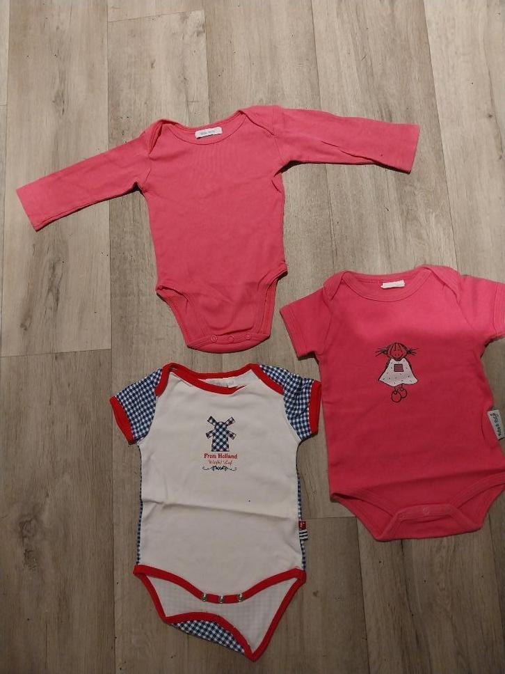 3 Mooie rompertjes maat 62-68, Kinderen en Baby's, Babykleding | Maat 62, Zo goed als nieuw, Meisje, Nacht- of Onderkleding, Ophalen of Verzenden