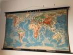 Vintage Wereldkaart - Die Erde, Boeken, Atlassen en Landkaarten, Ophalen, 1800 tot 2000, Wereld, Landkaart