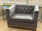 Leren love seat van riviera maison, Ophalen, Tweepersoons, 75 tot 100 cm, Zo goed als nieuw