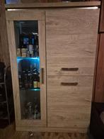 Mooie kast met verlichting en planken, Ophalen, Glas, 50 tot 100 cm, Zo goed als nieuw