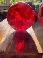 Grote rode glazen bol, diameter 25cm, Ophalen