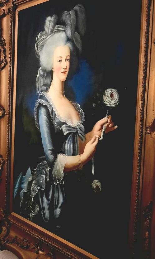 Ingelijste afbeelding  (repro) Marie-Antoinette, Antiek en Kunst, Kunst | Schilderijen | Klassiek, Ophalen
