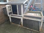 Gratis af te halen: konijnenhok (gebruikt), Dieren en Toebehoren, Ophalen, 90 cm of meer, Hok, 110 cm of meer