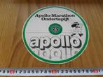 sticker Apollo - Marathon Ondertapijt, Verzamelen, Stickers, Ophalen, Zo goed als nieuw, Bedrijf of Vereniging