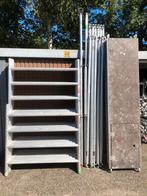 Euroscaffold rolsteiger 135x250x8,20 werkhoogte, Doe-het-zelf en Verbouw, Steigers, Ophalen, Gebruikt, Euroscaffold, Rolsteiger of Kamersteiger