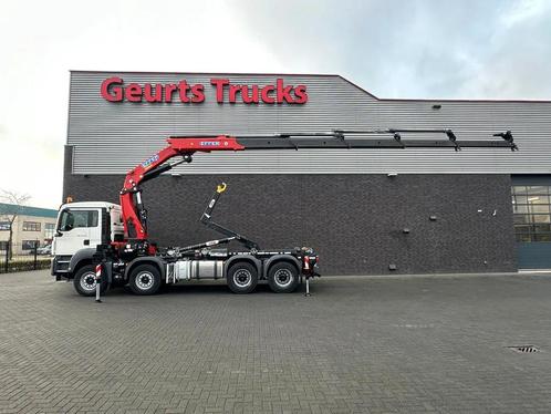 MAN TGS 35.460 8X4 BL+ HYVA 18.55.S HAAKARMSYSTEEM EFFER 395, Auto's, Vrachtwagens, Bedrijf, ABS, Achteruitrijcamera, Airconditioning