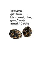 Zwarte Bohemian/Kashmiri Kralen Mix, Ophalen of Verzenden