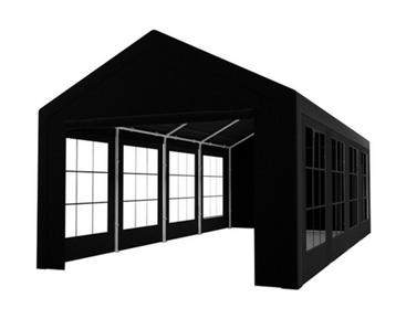 Partytent huren | zwart 4x8 | Inclusief opbouw & afbouw beschikbaar voor biedingen