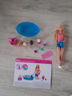 Barbie Set met Puppies - Badtijd Plezier!, Kinderen en Baby's, Speelgoed | Poppen, Ophalen of Verzenden, Zo goed als nieuw, Barbie
