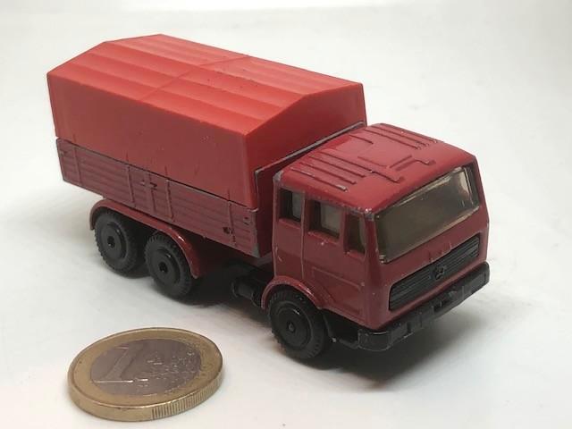 Mercedes Bakwagen met Rode Huif, Efsi, Hobby en Vrije tijd, Modelauto's | 1:87, Gebruikt, Bus of Vrachtwagen, Efsi, Ophalen of Verzenden