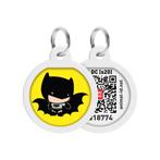WAUDOG Baby Batman QR Pet Tag 25 mm Geel-Zwart -40% OFF!!!, Dieren en Toebehoren, Ophalen of Verzenden, Nieuw